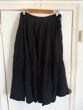 Matta black cotton skirt